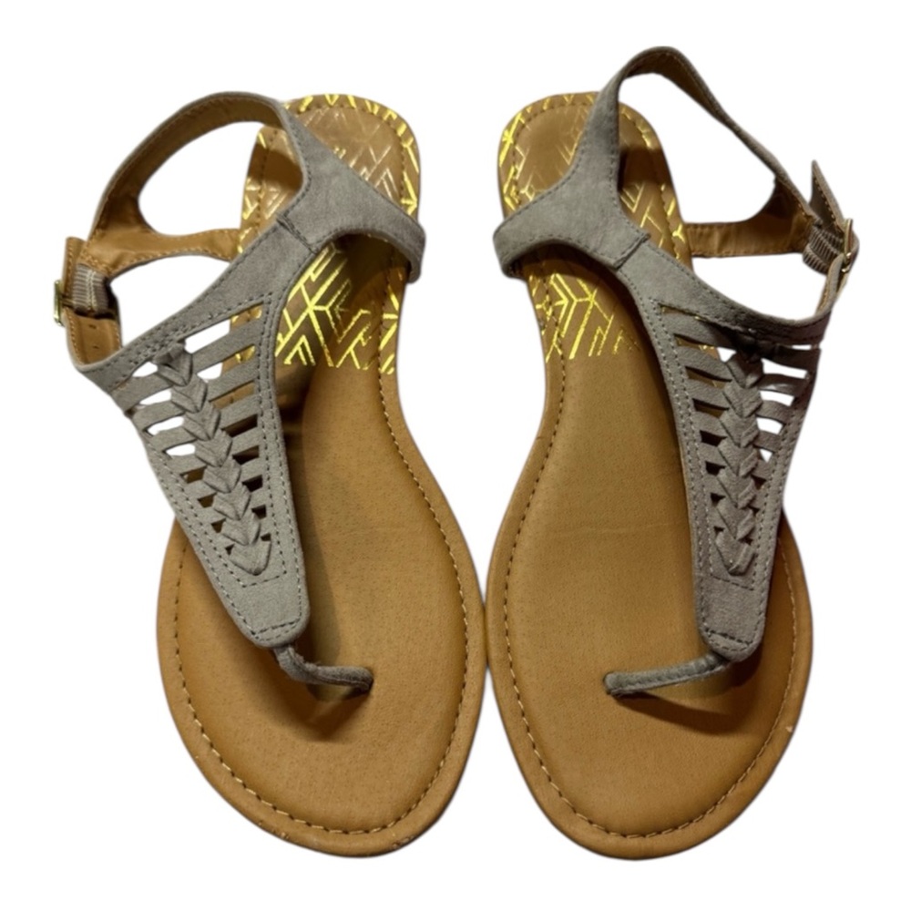 Maurices Gray and Tan Women's Sandals‎